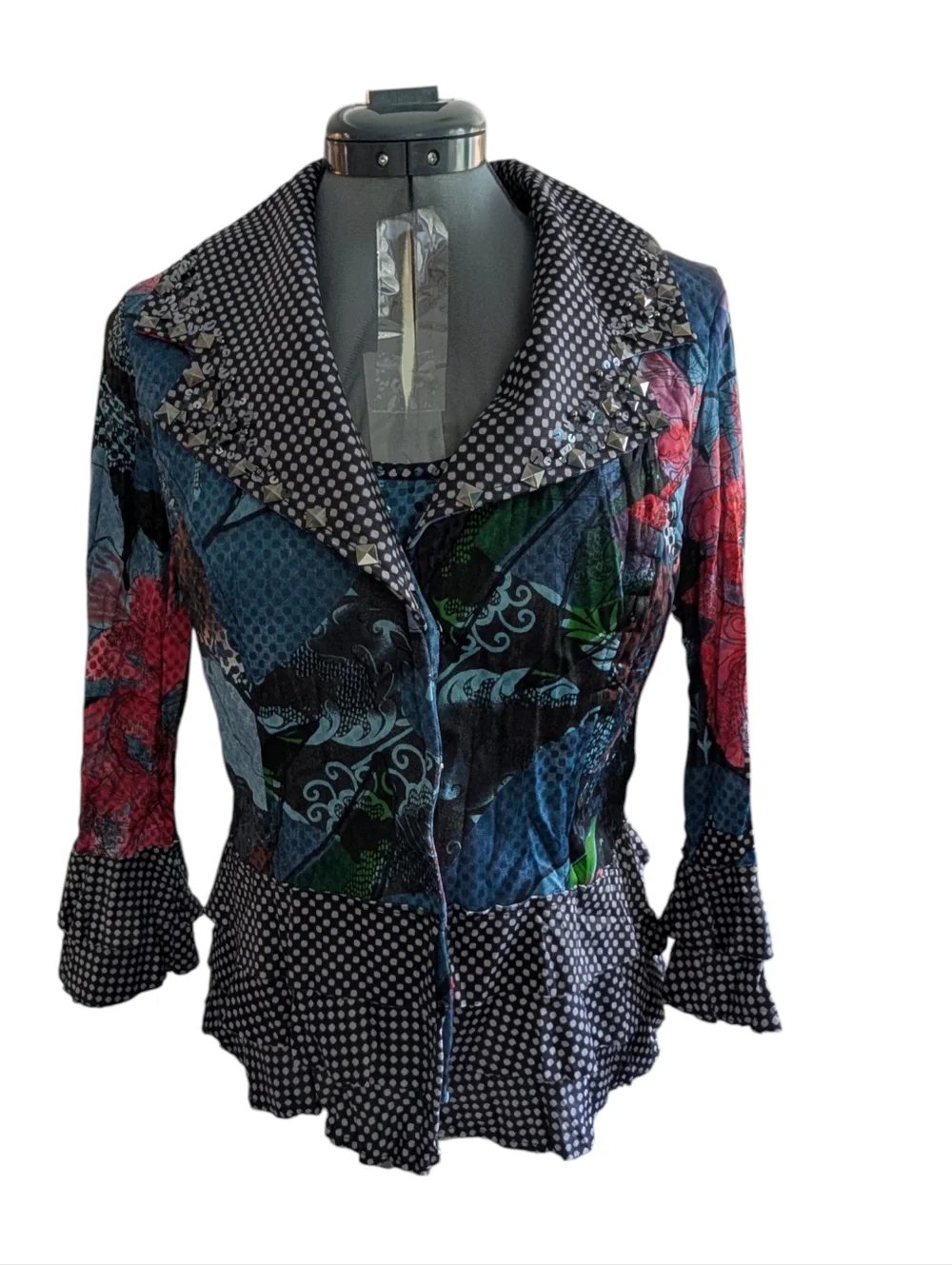 Alberto Makali Y2K Women's‎ Jacket Multi-Color Embellishments Size M